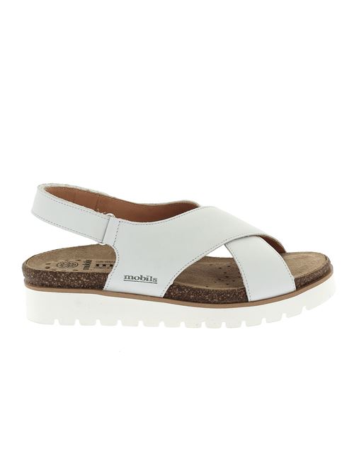 Tally sandalo da donna in pelle bianva MOBILS ERGONOMIC | TALLY1230